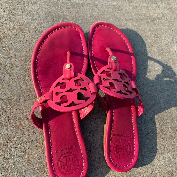 Tory Burch hot pink Miller sandals - Picture 2 of 4